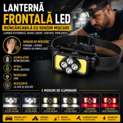 Paradox Since 1992 Lanterna frontala LED reincarcabila cu senzor miscare (AD689)