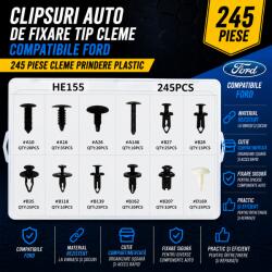 Paradox Since 1992 Clipsuri auto Ford 245 piese cleme fixare tapiterie si caroserie (20-32)