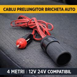 Paradox Since 1992 Cablu prelungitor bricheta auto 4m 12V 24V extensie priza auto pentru alimentare dispozitive (AD663)