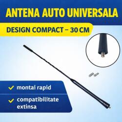 Paradox Since 1992 Antena auto universala tip tija 30 cm cu 3 adaptoare montaj rapid (4-68)
