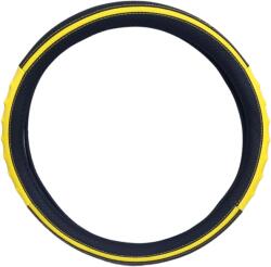 Paradox Since 1992 Husa volan piele ecologica cu silicon galben 37-39 cm universala (8-3 G)