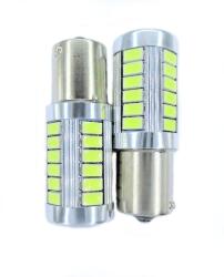 Paradox Since 1992 Becuri LED BA15S 33 SMD cu lupa 12V set 2 buc lumina alba auto multifunctionale (20-114)