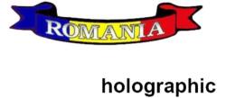 Paradox Since 1992 Sticker ROMANIA holografic 16.5x4 cm decor auto (ABT-022)