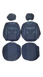 Paradox Since 1992 Huse scaune auto 5 locuri universale piele ecologica cu textil negru (11-6-NEGRU)