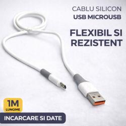 Paradox Since 1992 Cablu USB MicroUSB silicon 1m alimentare si date pentru telefon (AD USB-SG)