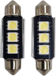 Paradox Since 1992 Becuri LED sofit C5W 39mm Canbus 12V 3 SMD 5050 alb rece (004)