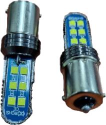 Paradox Since 1992 Becuri LED auto 12 SMD 3030 12-24V set 2 buc lumina alba multifunctionale iluminare (AD031)
