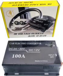 Paradox Since 1992 Convertor tensiune 24V la 12V 100A auto camion DC-DC (AD920)