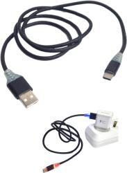 Paradox Since 1992 Cablu alimentare si date USB Type-C cu LED iluminat vizibil noaptea design modern (19-3-negru)