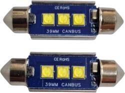 Paradox Since 1992 Becuri LED sofit C5W Canbus 12-24V 3 SMD 3030 alb rece 36 39 41 mm (AD900)