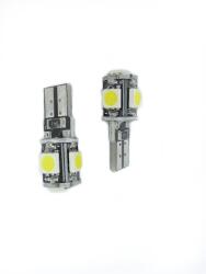 Paradox Since 1992 Becuri LED T10 W5W 5 SMD 5050 CANBUS 12V fara eroare bord lumina alba set 2 buc (28158)