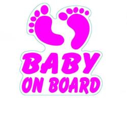 Paradox Since 1992 Sticker auto Baby On Board 13.5x12 cm (ABT-287)