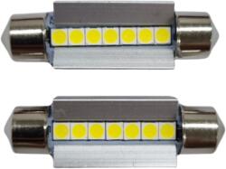 Paradox Since 1992 Becuri LED sofit C5W 39mm Canbus 12V 7 SMD 3030 alb rece (20-168/2)