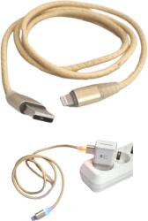 Paradox Since 1992 Cablu incarcare si date USB iPhone Lightning cu LED pentru telefon (19-5-BEJ)