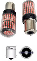 Paradox Since 1992 Becuri LED BA15S 144 SMD 12V set 2 buc lumina rosie auto multifunctionale puternice (21-11)