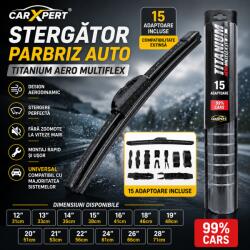 CarXpert Stergator parbriz CarXpert Titanium Aero Multiflex cu 15 adaptoare (737)