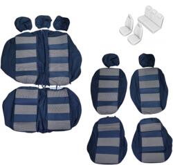 Paradox Since 1992 Huse scaune auto universale Fractionate, material textil si burete 5mm, 11 piese, Negru+Bej (AD128-BEJ)