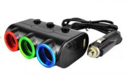 Paradox Since 1992 Adaptor bricheta auto 5 intrari 120W 3 prize 2 USB Olesson 1523 12V 24V (1523)