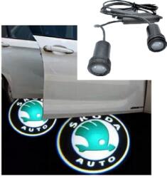 Paradox Since 1992 Proiector LED logo portiera Skoda, set 2 buc (983-skoda)