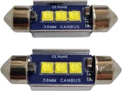 Paradox Since 1992 Becuri LED sofit C5W Canbus 12-24V 3 SMD 3030 alb rece 36 39 41 mm (AD901)