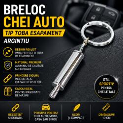 Paradox Since 1992 Breloc chei auto metalic tip toba esapament argintiu (4-54-toba)