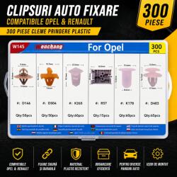 Paradox Since 1992 Clipsuri auto Opel Renault 300 piese cleme fixare tapiterie si caroserie (20-30)