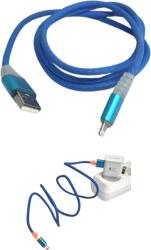 Paradox Since 1992 Cablu incarcare si date USB iPhone Lightning cu LED pentru telefon (19-5-ALBASTRU)