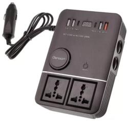 OLESSON Invertor auto Olesson 1661 12V la 220V 200W cu USB si protectii multiple (1661)
