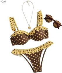 Shein Kétrészes Pöttyös Női Bikini L - allegro - 1 915 Ft