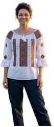 Rody s Forever Bluza dama IU26 alb/portocaliu , marimea L (R955L)