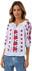 Rody s Forever Bluza tip ie dama R2, alb pur/rosu bordo , marimea XL (R710XL)