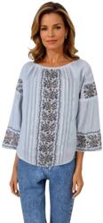 Rody s Forever Bluza tip ie dama B23, alb neted/gri , marimea S (R147GS)