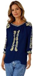 Rody s Forever Bluza tip ie traditionala dama DEC, bleumarin/auriu , marimea S (RBAS)