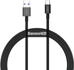 Baseus USB la USB Type-C Superior, 1 m, Fast Charge, 66W, CATYS-01, Negru (026618) - vexio