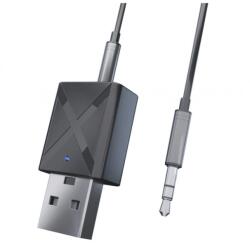 Techstar Adaptor Transmitator si Receptor Audio Techstar® Mini, Bluetooth 5.0 si 3.5mm Aux, Stereo, Wireless, pentru Auto sau TV (SKU1076)