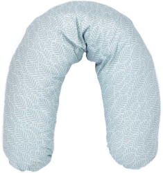 WOMAR Perna pentru gravide si alaptat Comfort 170 cm cu poliester Womar Zaffiro Mint Leaves (AN-PK-17N_Mint Leaves)