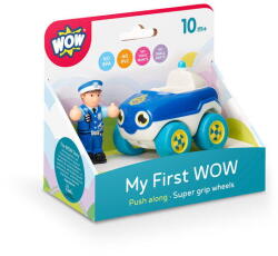 WOW Toys Jucarie pentru copii WOW Toys, Prima mea masina de politie, My First WOW Police Car Bobby, 10+ luni (WW 10407)