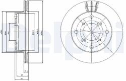 DELPHI Disc Frana Bg2645 Chevrolet Metro Subaru Justy Ii/Justy Iii Suzuki Alto Iv/Swift (BG2645)