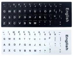Active Litere autocolante pentru tastatura laptop, Active, fond alb/negru, layout standard engleza US qwerty, rezistente la apa, corectie taste notebook (ACT-A/BLETTER)