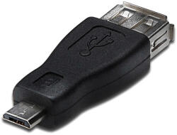 Akyga Adaptor Gender Changer USB Micro-B, Negru - AK-AD-08 (AK-AD-08)