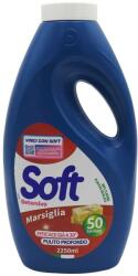 SOFT Detergent pentru Rufe, Soft, Lichid 2.25 L Marsiglia 50 spalari