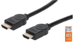 Manhattan HDMI 2.0 Összekötő Fekete 3m 355353 (355353)