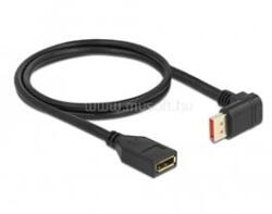 Delock 87087 1m DisplayPort 8K 60Hz anya egyenes - apa 90°-ban lefelé hajlított kábel (DL87087) (DL87087)