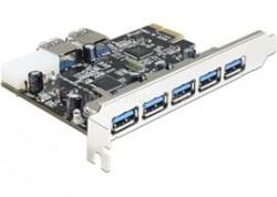 Delock 5 x külső + 2 x belső USB 3.0 PCI Express kártya (DL89355) (DL89355)