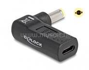 Delock Laptop töltőkábel adapter USB Type-C anya - IBM 7, 9 x 5, 5 mm apa 90° fokban hajlított (DL60012) (DL60012)