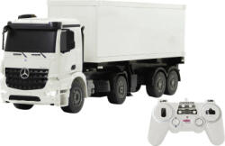 Jamara Toys Camion RC cu telecomanda Mercedes-Benz Arocs cu remorca container, Lungime 60.5 cm, Scara 1: 20, Sunete si Lumini LED, 2, 4 Ghz, 6+ (405148)