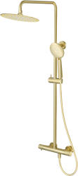 Cersanit Zen set de duș perete cu termostat cu duș de ploaie auriu S1001-146 (S1001146)