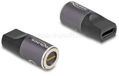 Delock Adapter Lenovo Laptop töltő kábelhez USB Type-C anya mágneses 8 tűs konnektor (DL80782) (DL80782)