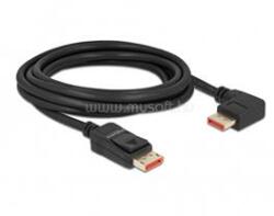 Delock 87067 3m DisplayPort 8K 60Hz apa egyenes - apa 90°-ban jobbra hajlított kábel (DL87067) (DL87067)
