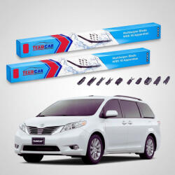 TeamCar Ștergătoare Toyota Sienna L3 XL30 2010-2020 | Set Față Flat Premium - TeamCar® (TC-SIENL3-7050FLP)